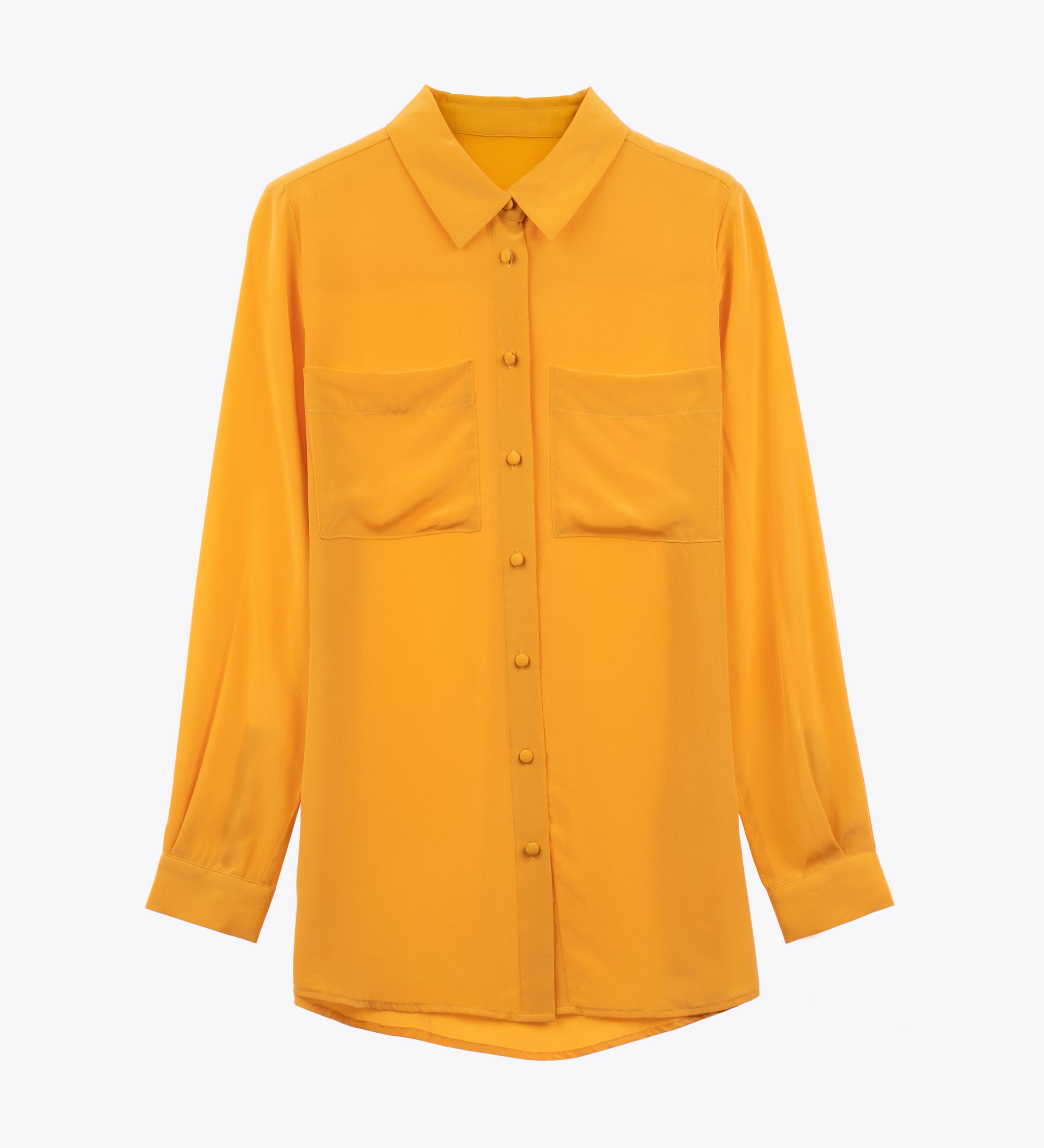 ROKU NYLON SILK SHIRT イエロー　美品 6 (ROKU) - 6(ROKU) / ロク | NYLON SILK SHIRT ナイロン シルク