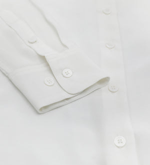 Leez Silk Shirt White