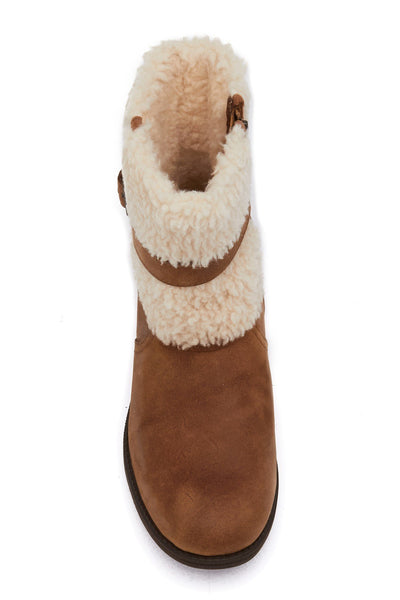 UGG Women Blayre II Shearling Genuine Cuff Suede Boots