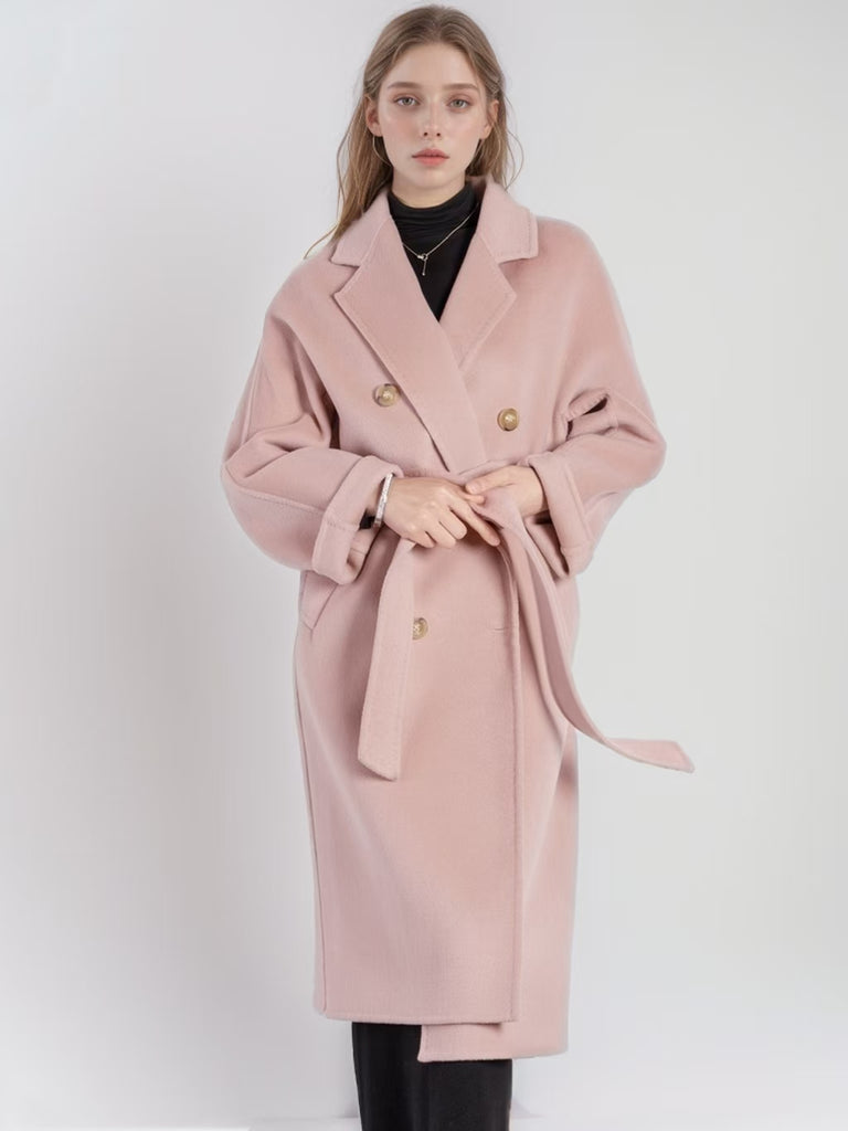 Rose Frantz ♥ Double Button Maxi Long Coat /追跡付 Rose Frantz Double Button Maxi Long Coat [Black] | KAZUE