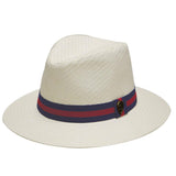 Pamoa Pms480 Wide Brim Straw Fedora Hat with Band