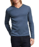 Calvin Klein Long Sleeve Ribbed V-Neck T Shirt Nook