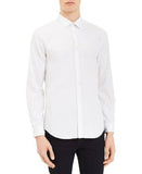 Calvin Klein Men's Infinite Cool Solid Button Down Shirt White