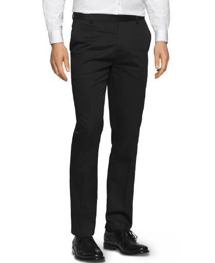Calvin Klein, Calvin Klein Men's Slim Fit Refined Twill Pant Black,