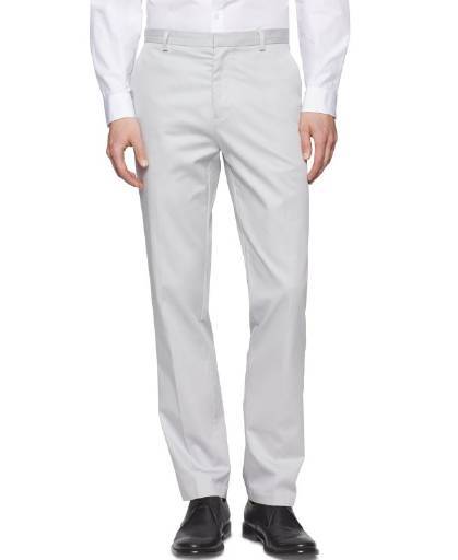 Calvin Klein, Calvin Klein Men's Slim Fit Refined Twill Pant Gray Violet,