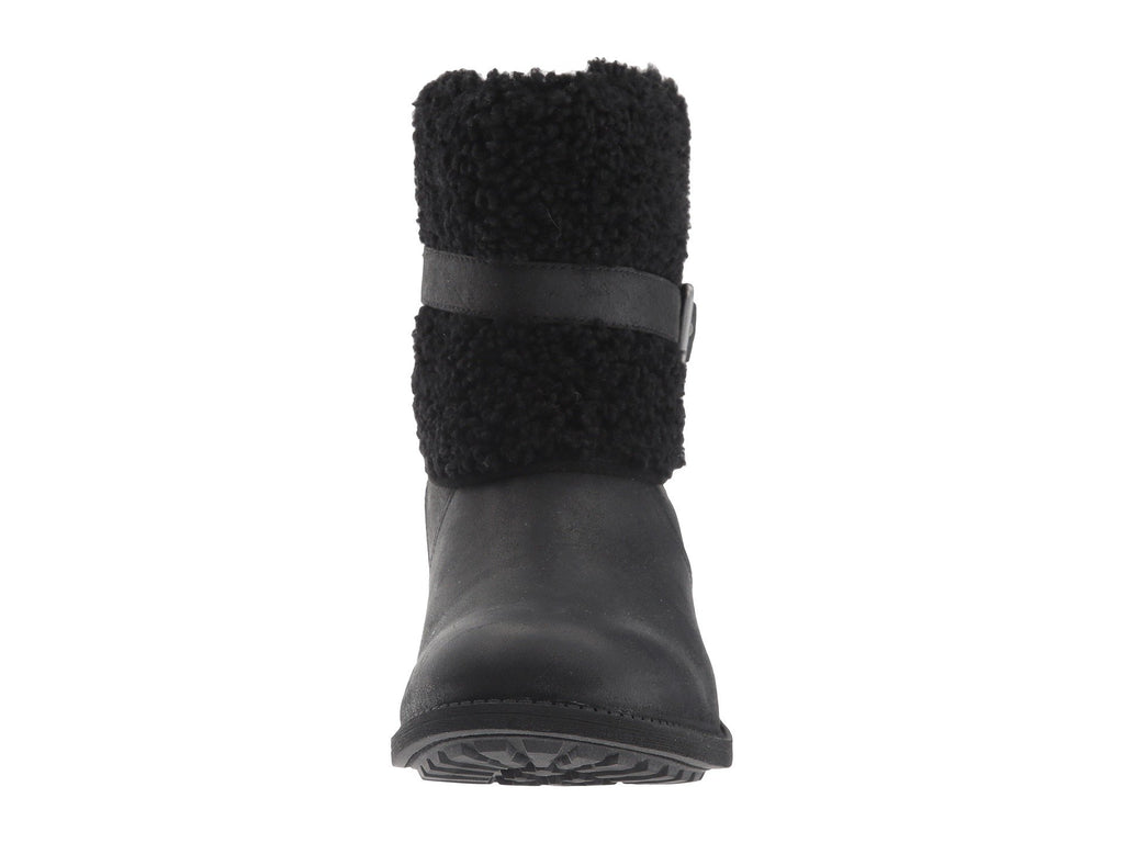 UGG Women Blayre II Shearling Genuine Cuff Suede Boots 1008220 - Black