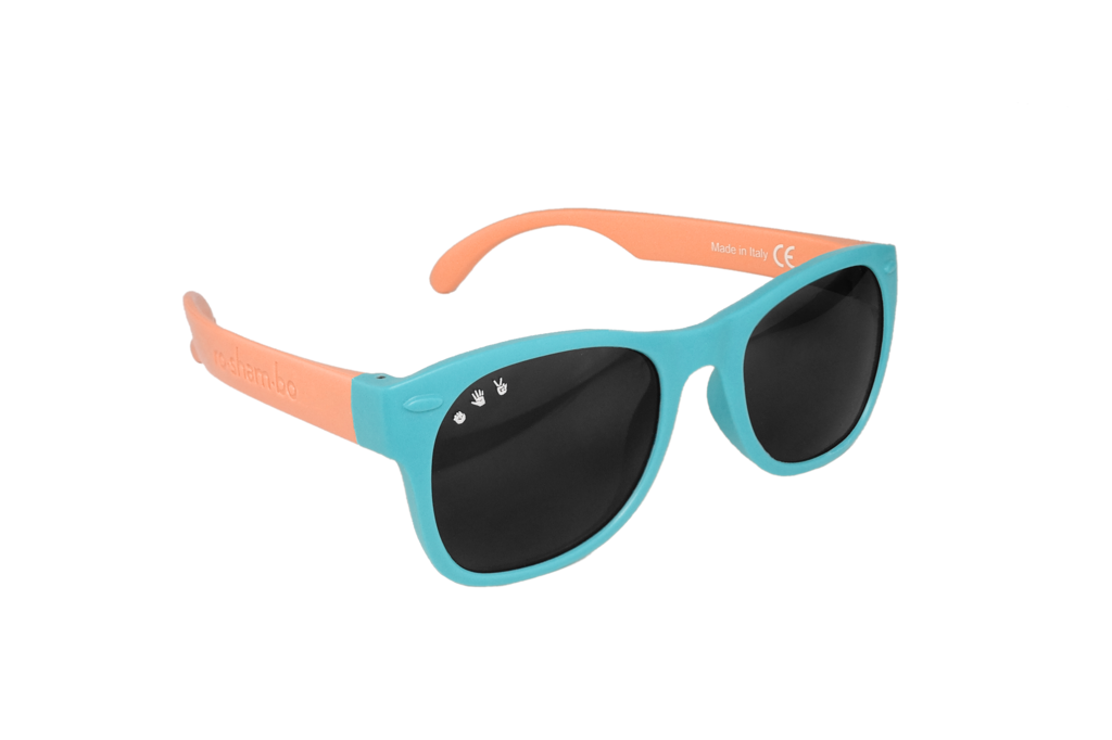 ROSHAMBO FRAGGLE ROCK TEAL & CORAL JUNIOR SHADES